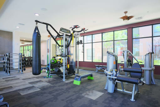 Fitness Center With Modern Equipment at Audere Apartments, Phoenix, Arizona