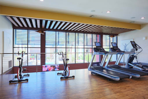 Cardio Machines In Gym at Audere Apartments, Phoenix, AZ, 85016