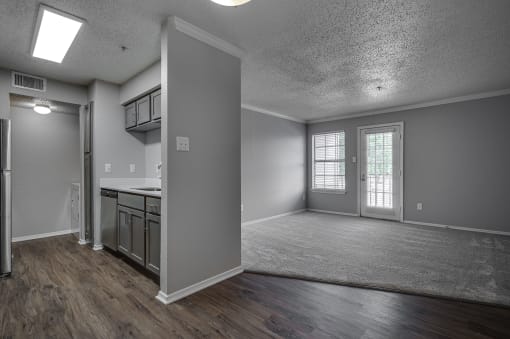 Vacant Living Room at Wellington at Willow Bend, Plano