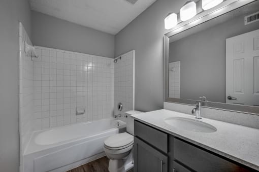 Bathroom With Bathtub at Wellington at Willow Bend, Plano, TX
