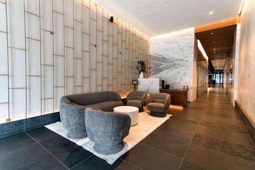 The Paxton Lobby seating area