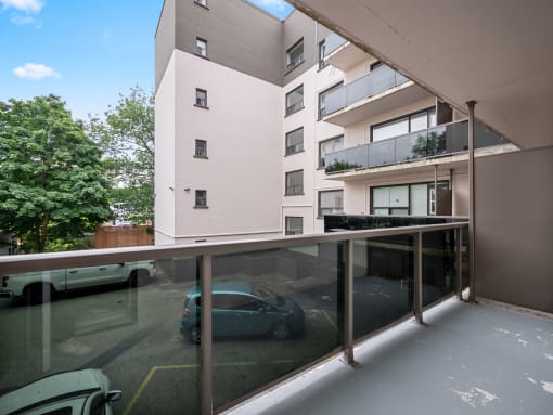 a view of the apartment from the balcony