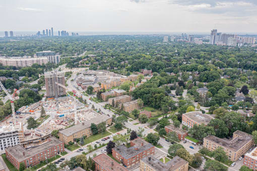 arial view of the city of minneapolis