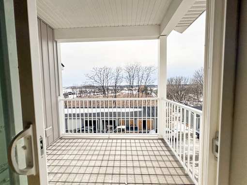 A view from a balcony.