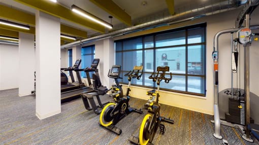 Fitness Center with Bikes