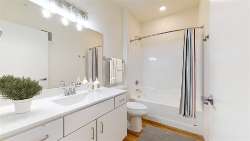 Bathroom with Large Vanity