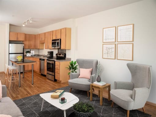 one bedroom with home office
