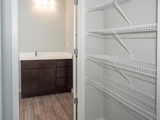 Closet connected to Bathroom and Bedroom