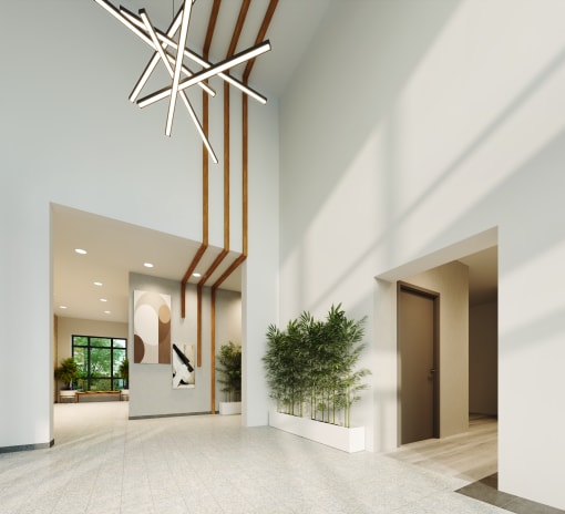 a rendering of the lobby