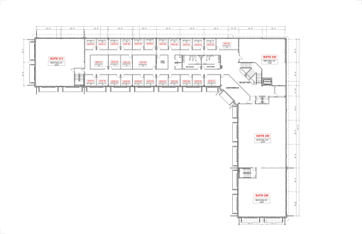 first floor plan of the office building