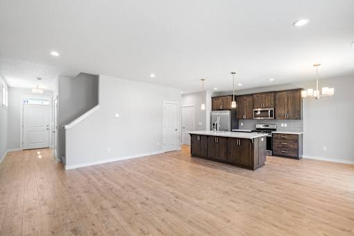 Open concept Living/Kitchen with Island