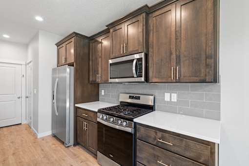 Kitchen Stainless Appliances, Quartz Counter Tops