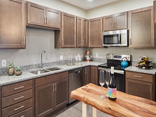 Modern Kitchen at Centerline Apartments, Omaha, Nebraska