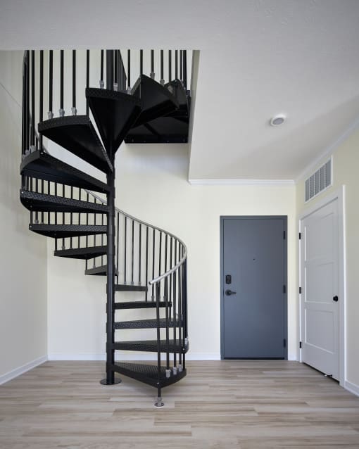 Spiral Staircase at Clove Apartments, Omaha, NE, 68114