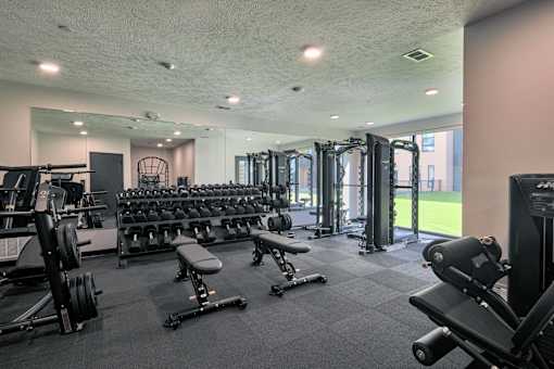 Spacious Gym at Parallel Apartments, Nebraska