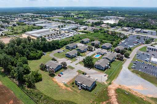 Aerial view of Arbours at Victoria Place community in Prattville AL