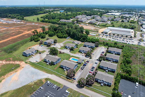Aerial view of Arbours at Victoria Place community in Prattville AL