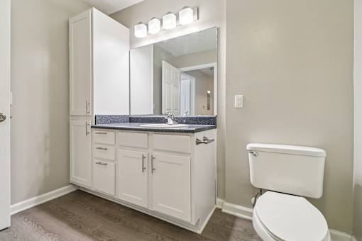 Bathroom with vanity and mirror at Avalon Place Columbia SC
