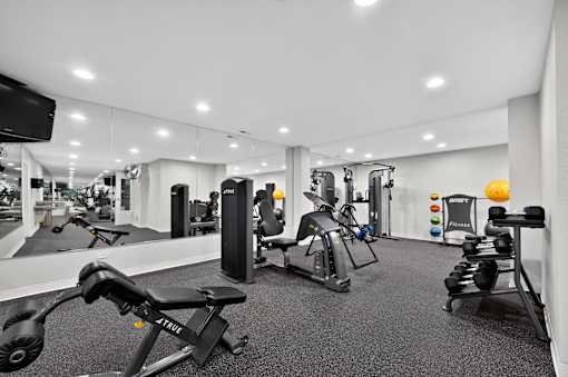 Fitness center at Renaissance at Carol Stream
