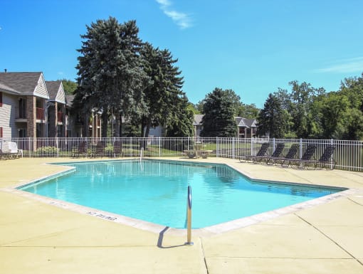 our apartments have a resort style swimming pool