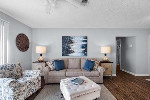 Spacious Living Room at Lakeland East Apartments – Flowood, MS