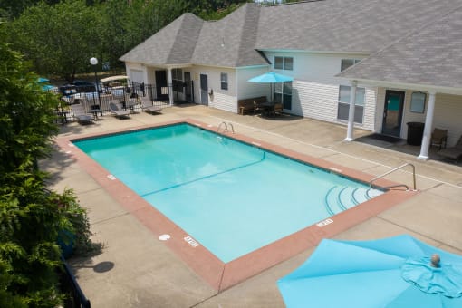 our apartments have a large pool for residents to enjoy