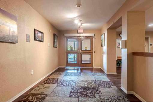 Interior Entryway.  Sitting room to the right.