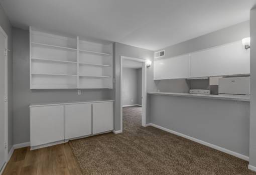 Kitchen with Cabinets at Lifestyle Apartments at Syracuse, Syracuse, New York