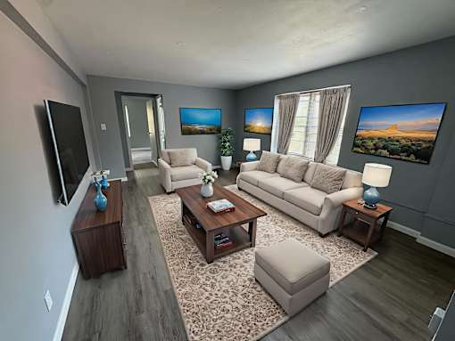 Modern Living Area at The Summit, Syracuse, NY