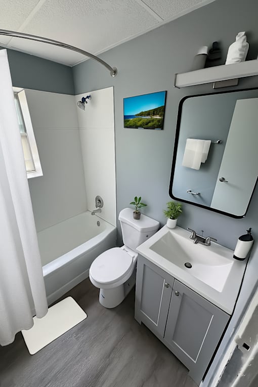 Modern Bathroom at The Summit, Syracuse, NY 13210