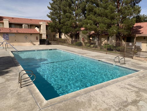the pool at our apartments is empty