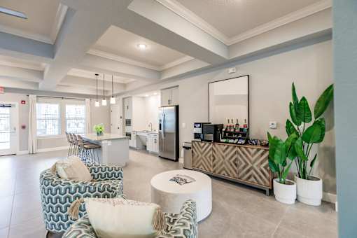 lounge area with chairs and a coffee table