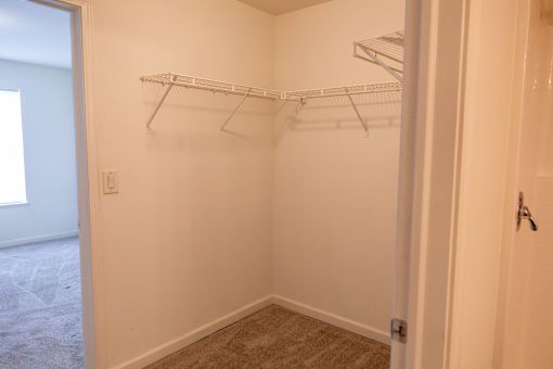 a photo of a closet