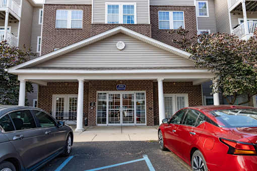an exterior picture of an apartment