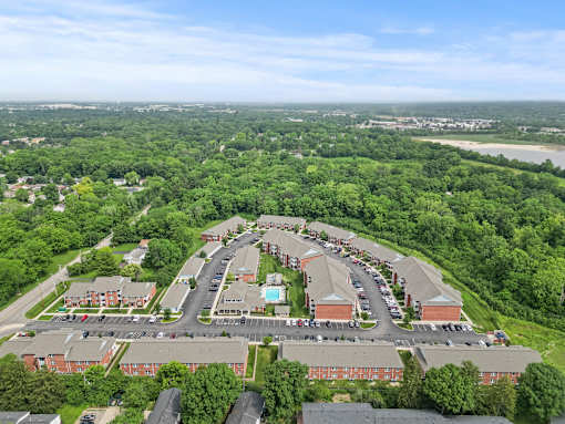 aerial view of whispering creek apartments in columbus ohio