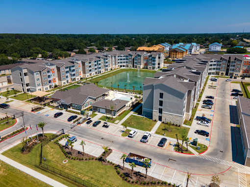 Arial view of Promenade apartments in Beaumont, TX