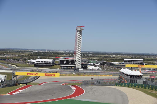 Empty race track at the Circuit of The Americas