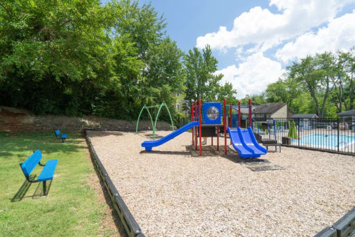 our apartments showcase a playground at Stonewater Apartments, Louisville, 40241