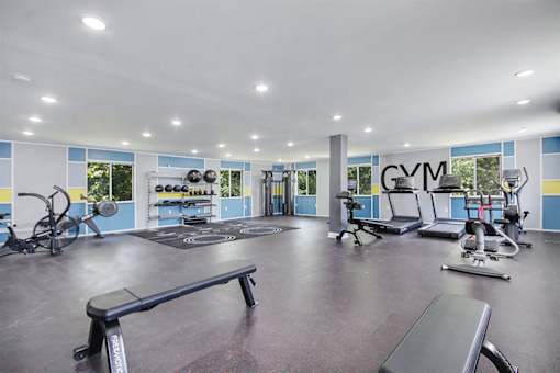 Fitness Center With Modern Equipment at Southridge, Kansas City, 66103