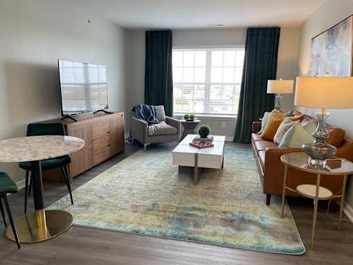 Modern Living Area at Vita on Grant, Merrillville