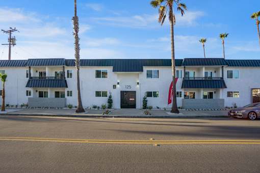 Building Exterior area at Ocean Breeze Terrace Apartment, Huntington Beach, California