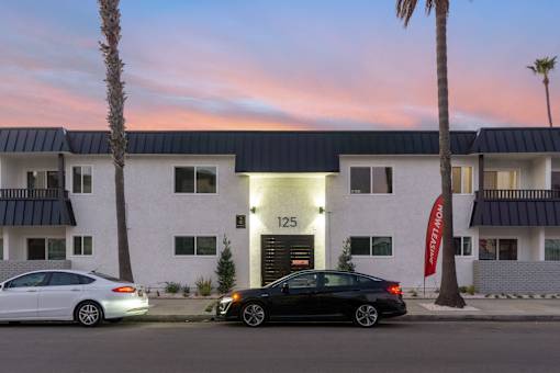 Building exterior at Ocean Breeze Terrace Apartment, California