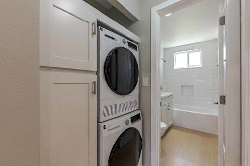Laundry Service Area at Eastside Haven at 17th Apartments, California, 92627
