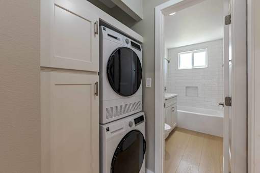 Laundry Facility at Eastside Haven at 17th Apartments, Costa Mesa