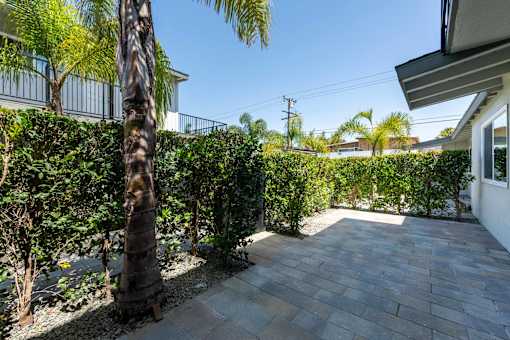 Backyard at Eastside Haven at 17th Apartments, Costa Mesa, 92627