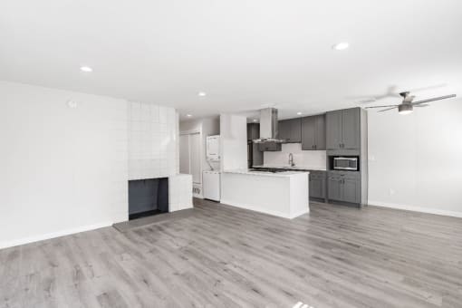 Unfurnished Living Area at Wescove Apartments, West Covina, 91790