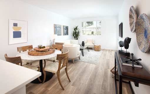 Dining And Living Area at The Reserve La Mirada, California
