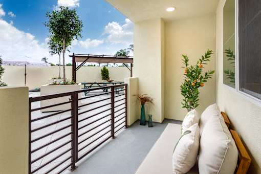 Balcony And Patio at The Reserve La Mirada, California