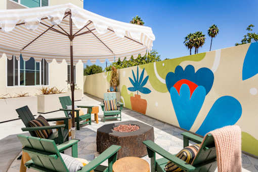 Outdoor Firepit Patio at The Reserve La Mirada, La Mirada, California