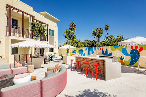 courtyard at The Reserve La Mirada, La Mirada, California